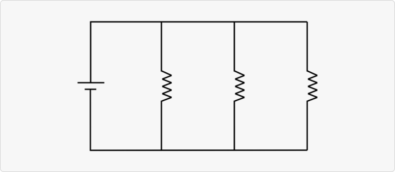 Diagrama de un circuito paralelo